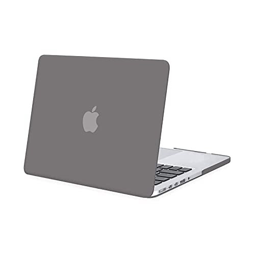 MOSISO Custodia Rigida Compatibile con MacBook Pro Retina 13 Pollici Vecchia Versione (Modello: A1502 & A1425) (Rilasciato 2015-Fine 2012), Plastica Case Cover, Grigio