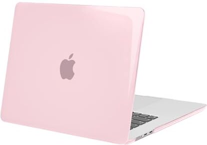 MOSISO Cover Compatibile con MacBook Air 15 Pollici Custodia Rigida M3 A3114 M2 A2941 2024 2023 Rilascio con Liquido Retina Display & Touch ID, Protettivo Plastica Case Copertina, Rose Pink