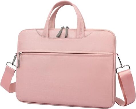 Aliuciku Laptop Spalla Borsa 13.3 14 15.6 17.3 Pollici Borsa Da Trasporto Impermeabile Cartella Borsa Porta PC Con Manico (Color : Pink, Size : 17.3 inch)