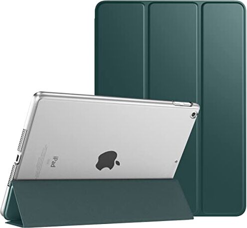 TiMOVO Cover per iPad 9 Generazione 2021/iPad 8 Generazione 2020/iPad 7 Generazione 2019, Custodia con Guscio Posteriore Traslucido Smart Cover con Auto Svegliati/Sonno per iPad 10.2", Morandi Verde