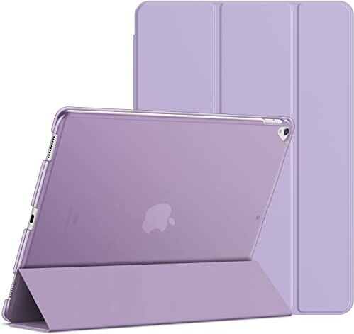 JETech Custodia per iPad Pro 12,9 Pollici (1a e 2a Generazione, Modello 2015 e 2017), Cover con Auto Svegliati/Sonno (Viola Chiaro)