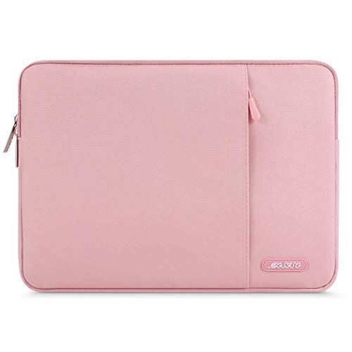 MOSISO Tablet Sleeve Custodia Compatibile con iPad PRO 11 Pollici (3rd Gen) M1 5G 2021-2018/2020 10,9 Air 4/10,2 8th/7th Gen/10,5 Air 3/9,7, Poliestere Verticale Borsa con Tasca, Rosa