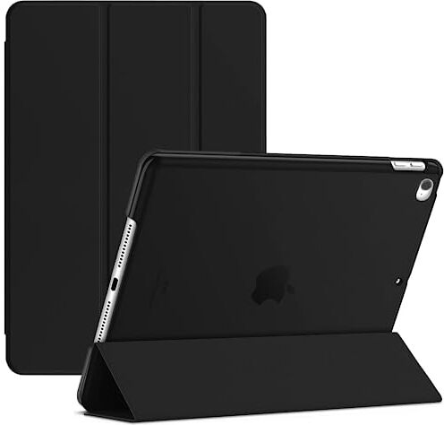 Generic Smart Case Cover per iPad Air 1 (2013) iPad Air 2 (2014) Ultra Leggero Custodia Protettiva Smart Cover con Auto Sleep/Wake Funzione (nero)