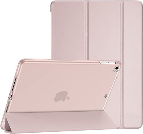 ProCase Cover iPad 6/5 Generazione/iPad Air 2/ Air 1, Custodia iPad 9,7 Pollici (A1893 A1954 A1822 A1823 A1566 A1567 A1474 A1475 A1476), Cover Ultral Leggero Slim Auto Svegliati/Sonno-Rosa