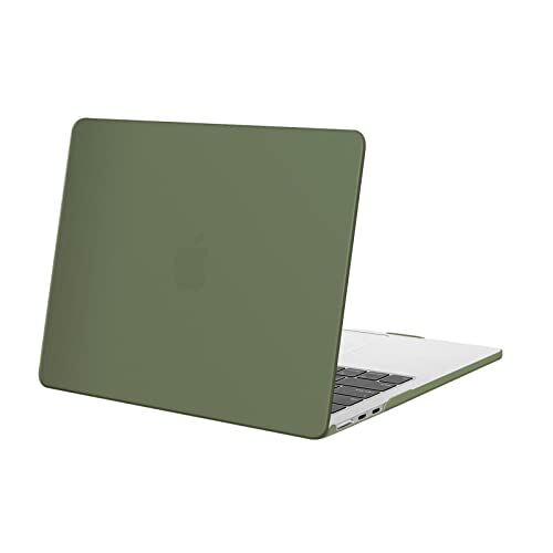 MOSISO Custodia Compatibile con MacBook Air 13,6 Pollici Cover 2024 2023 2022 Rilascio M3 A3113 M2 A2681 Chip con Liquid Retina Display & Touch ID, Protettiva Plastica Case Rigida, Army Green