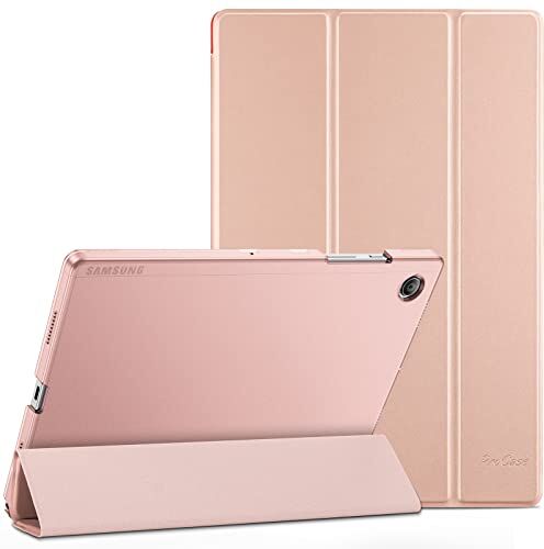 ProCase Custodia per Galaxy Tab A8 10.5 Pollici 2021[SM-X200/X205], Smart Cover Ultra Sottile Leggero Copertura Intelligente, Cover Traslucida Smerigliata -Oro rosa