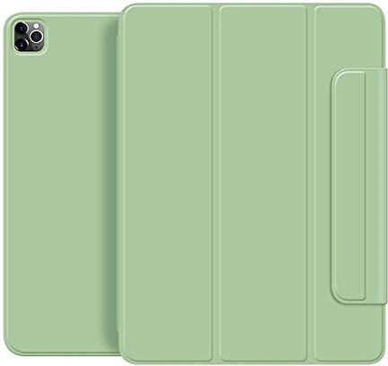 Huiran Adatto per iPad 11 Cover Protettiva 2020 Nuova aspirazione Magnetica a Doppia Faccia in Grado di sopportare Custodia in Pelle dormiente 12,9 Pollici Guscio Protettivo-Matcha Verde 11