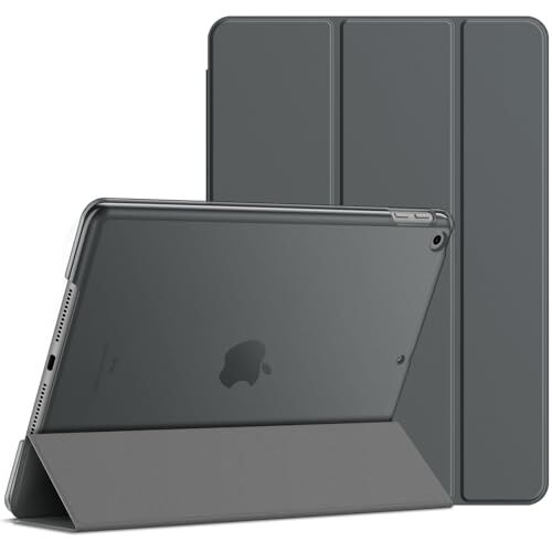 JETech Custodia per iPad 10,2 Pollici, 2021/2020/2019 Modello, 9/8/7 Generazione, Cover con Auto Svegliati/Sonno (Grigio Siderale)