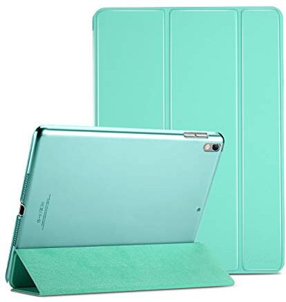 ProCase iPad Air (3rd Gen) 10.5" 2019 / iPad Pro 10.5" 2017 Custodia -Ultra Sottile e Leggero Supporto Auto Svegliati/Sonno, Cover Posteriore Traslucida per iPad Air (3rd Gen) 10.5" 2019–Menta