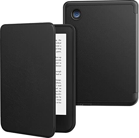 MoKo Custodia Protettiva per Kobo Clara 2E 6-inch 2022, Cover Protettiva per Lettore Ebook in TPU Morbido Ultra Sottile Leggera con Funzione Auto Wake/Sleep, Nero