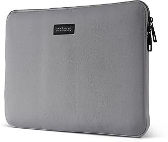 Nilox , Sleeve Grigia 14", Borsa Porta PC 14" Compatta e Leggera, Peso 120 Grammi, Dimensioni 36.5 x 27 x 3 cm (LxAxP), 5 Colorazioni Disponibili, Colore Grigio