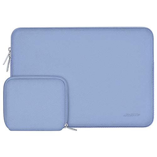 MOSISO Laptop Custodia PC Portatil Compatibile con MacBook Air/PRO,13-13,3 Pollici Notebook,Compatibile con MacBook PRO 14 M3 M2 M1 PRO Max 2024-2021,Neoprene Borsa con Piccolo Case, Serenity Blu