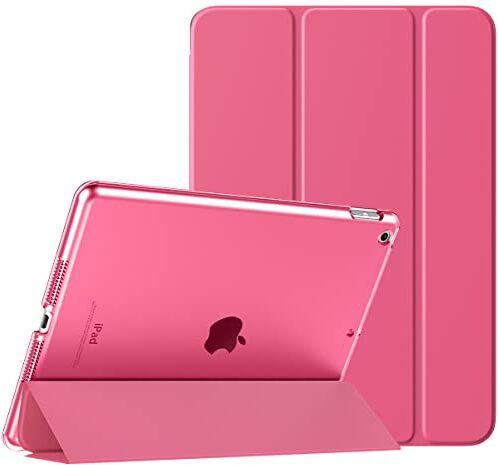 TiMOVO Cover per iPad 9 Generazione 2021/iPad 8 Generazione 2020/iPad 7 Generazione 2019, Custodia con Guscio Posteriore Traslucido Smart Cover con Auto Svegliati/Sonno per iPad 10.2" Anguria