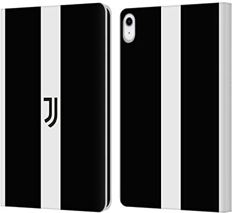 Head Case Designs Licenza Ufficiale Juventus Football Club White Stripes Coraggiosi Lifestyle 2 Custodia Cover in Pelle a Portagoglio Compatibile con Apple iPad 10.9 (2022)