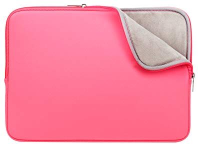 RAINYEAR make life easier RAINYEAR 14 Pollici Custodia Protettiva per Laptop PC Computer Portatili Sleeve Caso Morbide Borsa da Trasporto Compatibile con 14" Chromebook Ultrabook Notebook(Rosa Brillante,Versione Aggiornata)