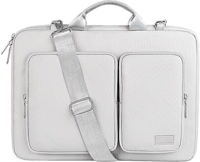 Aliuciku Borsa Per Laptop, 13.3" 14.1-15.4" 15.6" Valigetta Borsa Da Lavoro Ideale Per Ufficio Università Viaggio Da Uomo E Da Donna (Color : Grey-B, Size : 15.6 inch)