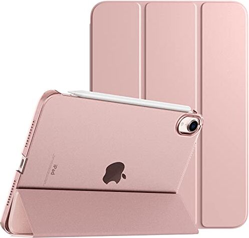 TiMOVO Custodia Compatibile Nuovo iPad Mini 6a Gen, iPad Mini 6 Cover(8,3 Pollici, 2021), PU Pelle Cover Tablet, Custodia con Avvio/Arresto Automatico, Carica 2a iPencil, Oro Rosa