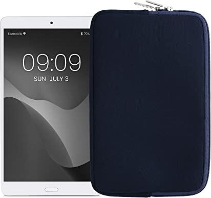 kwmobile Cover Tablet Compatibile con 8"-8,4" Tablet Custodia eReader Universale Copertina Protettiva in Neoprene Blu Scuro