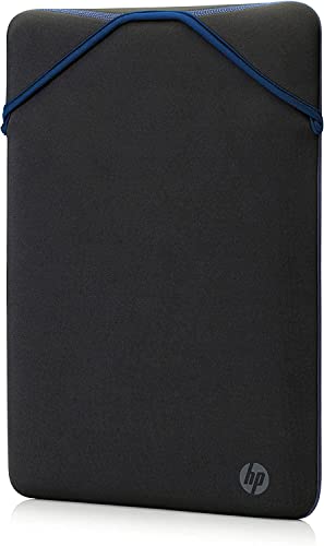 HP Protective Reversibile Sleeve per Notebook fino a 15.6, design reversibile, Nero/Blue