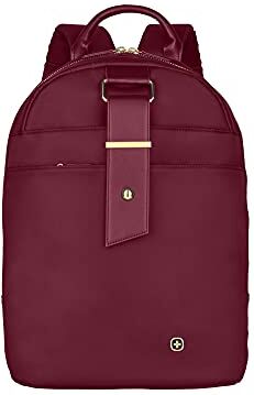 WENGER 606983 ALEXA 13 Inch Women's Laptop Backpack, Padded Laptop Compartment and Essentials Organizer with Anti-Scratch Lining in Cabernet (11 Litres)