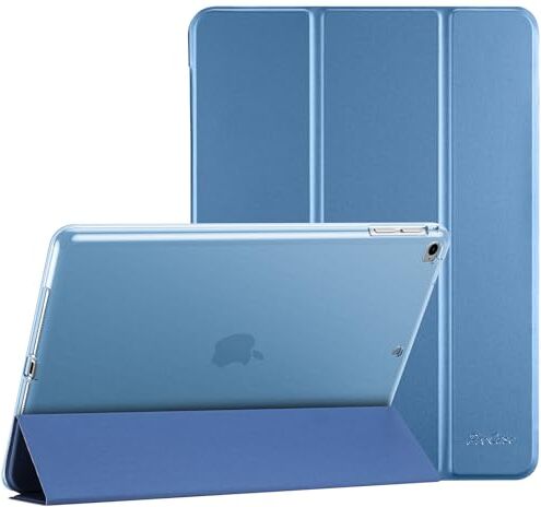 ProCase Cover per iPad 6/ iPad 5/ iPad 9.7”, iPad Air 2 / iPad Air 1(A1893 A1954 A1822 A1823 A1566 A1567 A1474 A1475 A1476), Flessibile Morbida TPU Cover Traslucida Smerigliata Sottile -Blu