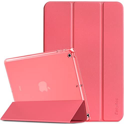 EasyAcc Custodia Compatibile con iPad 9.7 2018 iPad 6/2017 iPad 5, Custodia Smart Cover Posteriore Opaca Traslucida per iPad da 9,7 Pollici A1822 A1823 A1954 A1893,Anguria rossa