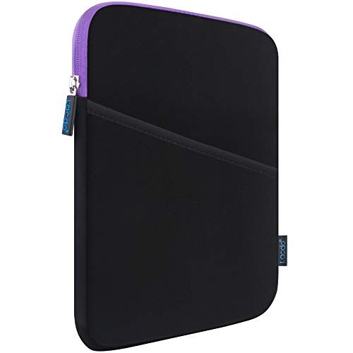 Lacdo Tablet Custodia Protettiva Borsa Compatibile con 8.3 Pollici iPad Mini 6, 7.9 Pollici iPad Mini 5 4 3 2, 8" Huawei MatePad T8, 8" Lenovo Tab M8 Antiurto Bolle Resistente agli Urti, Viola Nero