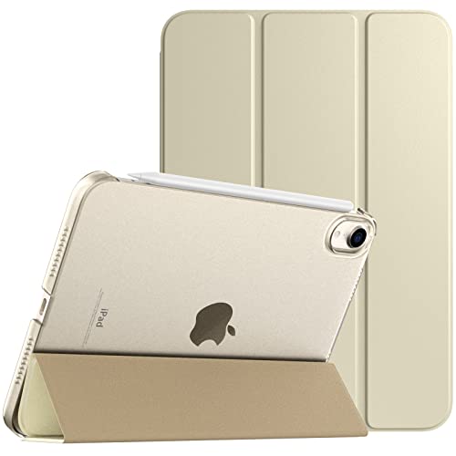 TiMOVO Custodia Compatibile Nuovo iPad Mini 6a Gen, iPad Mini 6 Cover(8,3 Pollici, 2021), PU Pelle Cover Tablet, Custodia con Avvio/Arresto Automatico, Carica 2a iPencil, Oro Champagne