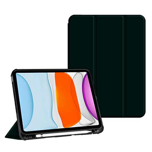 JOYLYJOME Compatibile con iPad (9,7 pollici), custodia pieghevole a Y con scomparto per penne, materiale acrilico, nero