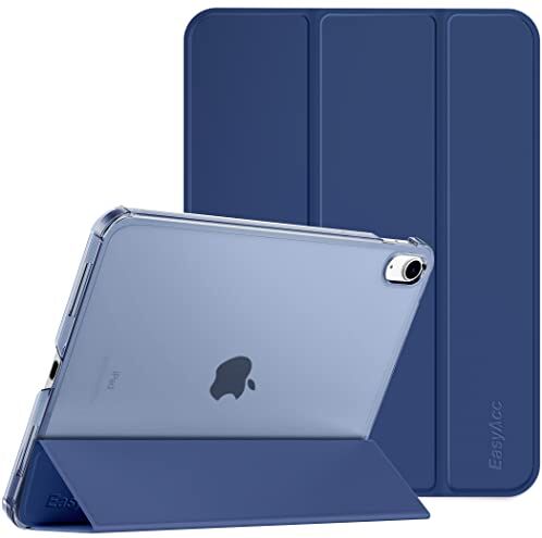 EasyAcc Custodia Cover Compatibile con iPad 10a Generazione/iPad 10.9 2022, Cover Posteriore Opaca Ultra Sottile Traslucida con Funzione Auto Wake Up/Sleep,blu navy