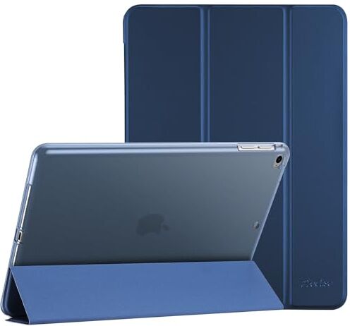 ProCase Cover per iPad 6/ iPad 5/ iPad 9.7”, iPad Air 2 / iPad Air 1(A1893 A1954 A1822 A1823 A1566 A1567 A1474 A1475 A1476), Flessibile Morbida TPU Cover Traslucida Smerigliata Sottile -Blu Scuro