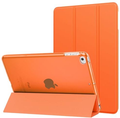 MoKo Custodia Protettiva Compatibile con New iPad Mini 5th Generation 7.9" 2019 / iPad Mini 4 2015, Case Leggero e Sottile, Semi-trasparente, Auto Sveglia/Sonno, Arancione