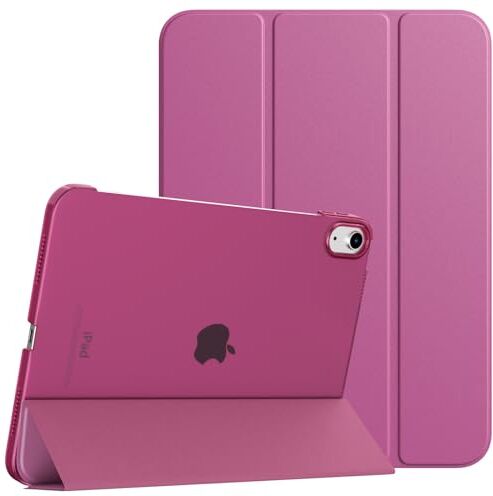 TiMOVO Custodia Compatibile con iPad 10 Generazione 10,9" 2022, Cover iPad 10 per Bambini Antiurto e Resistente, con Pellicola Integrata, Portapenne e Supporto, Rosa Viola