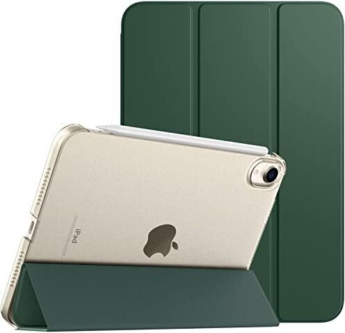 TiMOVO Custodia Compatibile Nuovo iPad Mini 6a Gen, iPad Mini 6 Cover(8,3 Pollici, 2021), PU Pelle Cover Tablet, Custodia con Avvio/Arresto Automatico, Carica 2a iPencil, Verde Notte