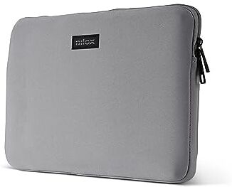 Nilox , Sleeve Grigia 13.3", Borsa Porta PC 13.3" Compatta e Leggera, Peso 110 Grammi, Dimensioni 35.5 x 26 x 3 cm (LxAxP), 5 Colorazioni Disponibili, Colore Grigio