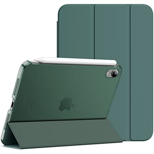 JETech Custodia per iPad Mini 6 (8,3 Pollici, Modello 2021, 6ª Generazione), Supporto Sottile con Retro Rigido Cover con Auto Svegliati/Sonno (Blu Nebbioso)