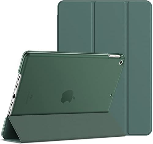 JETech Custodia per iPad 10,2 Pollici, 2021/2020/2019 Modello, 9/8/7 Generazione, Cover con Auto Svegliati/Sonno, Blu Nebbioso