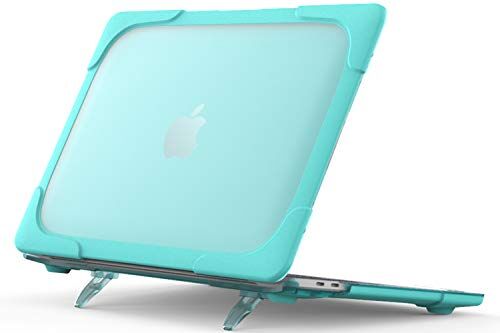 ProCase Custodia per MacBook Pro 13 M2 2022 / M1 2020 A2338 Cover [Modello: A2289/A2251], Cover Rigida Sottile Protettiva con Cavalletto Pieghevole per MacBook Pro 13 Pollici –Azzurro