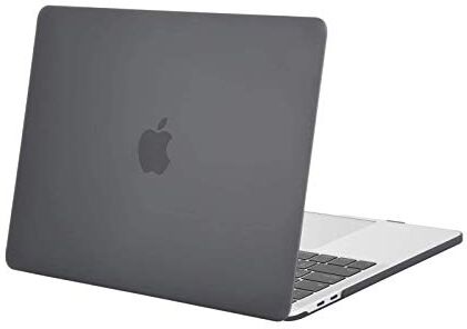 MOSISO Cover Rigida Compatibile con MacBook PRO 13 Pollici 2024 2023 2022-2016 M2 M1 A2338 A2289 A2251 A2159 A1989 A1706 A1708 Custodia Con/Senza Touch Bar,Plastica Case Copertina, Grigio