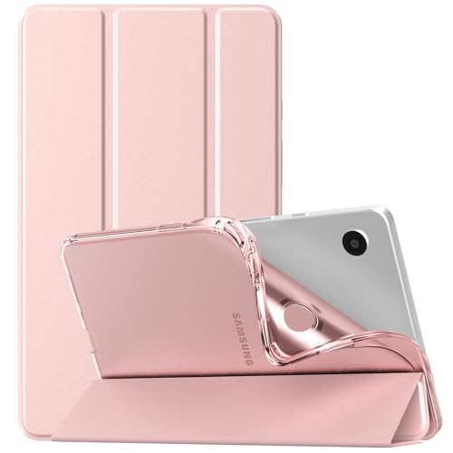 TiMOVO Custodia Compatibile con Samsung Galaxy Tab A9 Case 8.7" 2023, Cover Posteriore Sottile e Morbida in TPU Traslucido e Smerigliato per Galaxy Tab A9 8.7" Tablet SM-X110/X115/X117, Oro Rosa