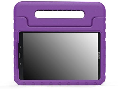 MoKo Custodia Protettiva Compatibile con Galaxy Tab A 10.1, Cover per Tablet PC in Eva Antiurto con Manico e Sostegno, Attenta alle Esigenze dei Bambini, Viola