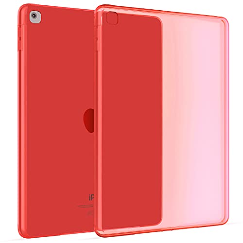 OKULI Trasparente Silicone Protettiva Gomma Caso Custodia per Apple iPad Mini 4 & Mini 5 in Rosso