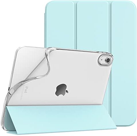 TiMOVO Custodia Compatibile con iPad 10 Generazione 10,9" 2022, iPad Smart Cover in PU con Supporto, Funzione di Auto Sveglia/Sonno, Retro in TPU Morbido, Cielo Blu