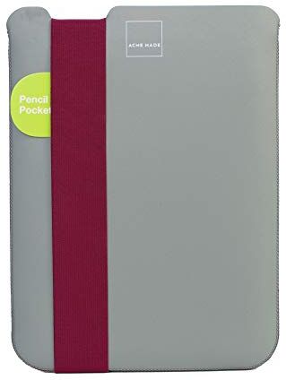 Acme Made Skinny Sleeve Custodia sottile in neoprene per iPad e tablet da 10-11 pollici, adatta per iPad Pro 11", iPad Air 10.5", iPad 10.2", Microsoft Surface Go 10", colore: Grigio/Fucsia