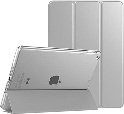 TiMOVO Cover per iPad 9 Generazione 2021/iPad 8 Generazione 2020/iPad 7 Generazione 2019, Custodia con Guscio Posteriore Traslucido Smart Cover con Auto Svegliati/Sonno per iPad 10.2", Argento