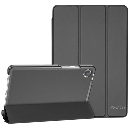 ProCase Cover Samsung Galaxy Tab A9 8,7 Pollici 2023, Custodia per Galaxy Tab A9 8.7" [SM-X110/X115/X117] Ultra Sottile Leggero Cover Intelligente, Auto Svegliati/Sonno Nero
