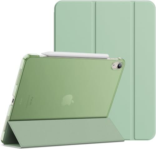 JETech Custodia Compatibile con iPad Air 5 (10,9-Pollici, Modello 2022, 5a Generazione), Supporta la Ricarica di Pencil, Cover con Auto Svegliati/Sonno (Verde Matcha)