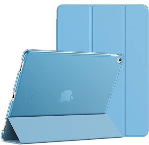 JETech Custodia per iPad Pro 12,9 Pollici (1a e 2a Generazione, Modello 2015 e 2017), Cover con Auto Svegliati/Sonno (Blu)