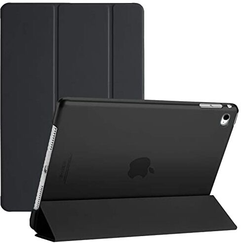 Generic Custodia per iPad 9.7 5a/6a e iPad Air 1a/2a generazione – Smart Magnetic Cover con Auto Wake/Sleep Rilasciata nel 2017/2018/2013/2014 (nero)