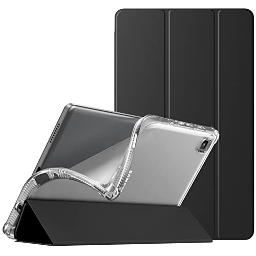 TiMOVO Custodia Compatibile con Galaxy Tab A7 Lite 8.7 inch Tablet 2021 (SM-T220/T225/T227) in TPU, Case Cover per Tablet, Custodia per Tablet, Supporto Magnetico, Ultra Sottile, Nero-Trasparente